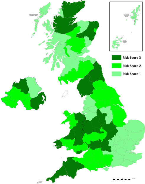 Radon Map of the UK